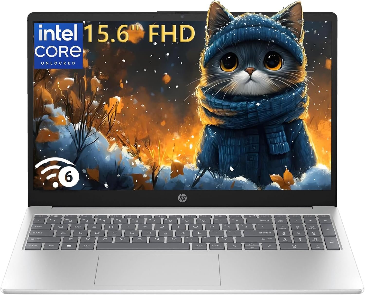 HP Laptop 15″ FHD Computer 2026, Intel Processor, 16GB RAM, 256GB SSD, Long Battery Life, Lightweight Portable Design for Office, School & Everyday Use, Microsoft 365, Windows 11 Home