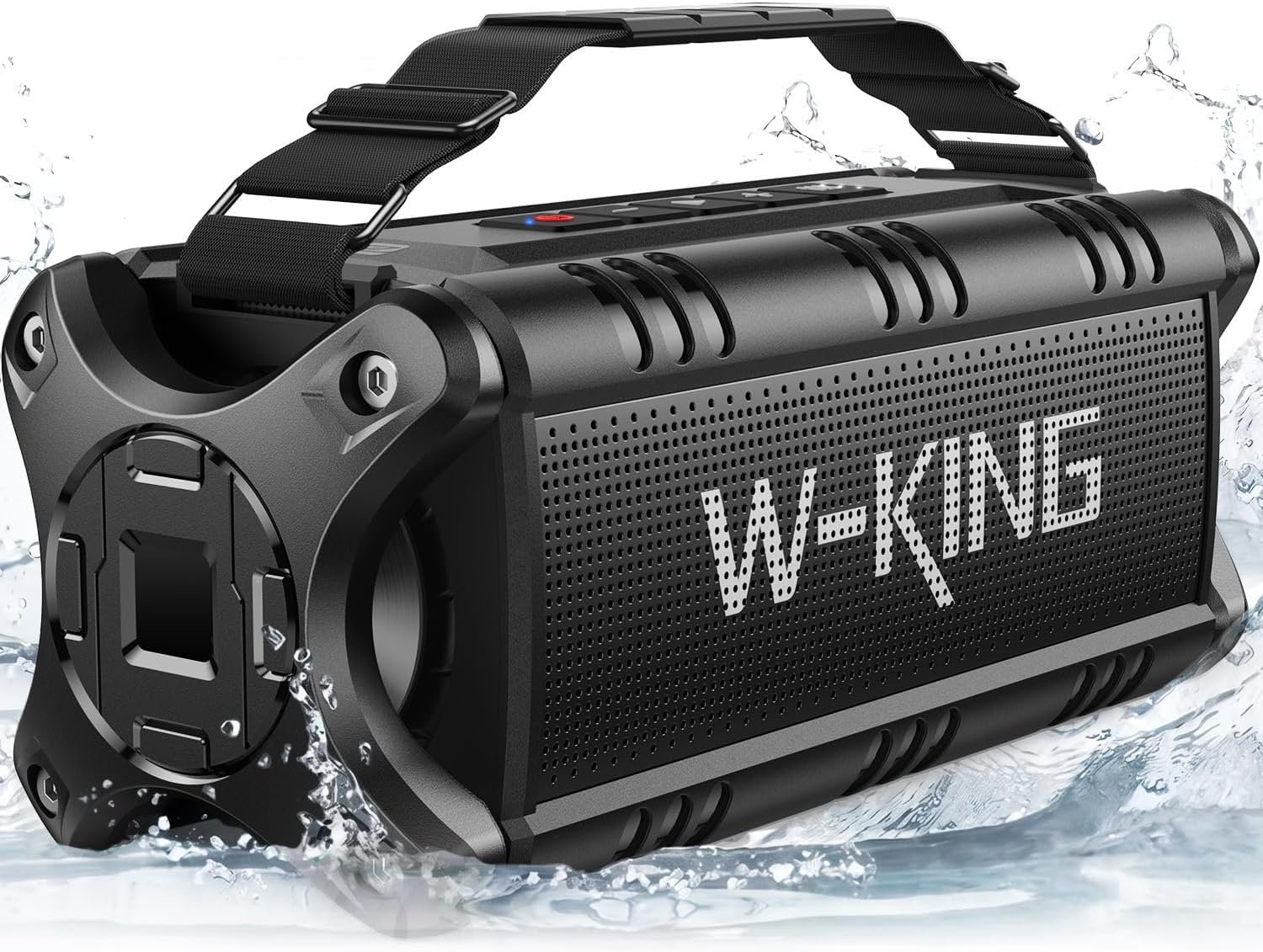 W-KING Bluetooth Speaker, 90W(Max) Loud IPX6 Waterproof Portable Speaker, 50W Deep Bass/40H/EQ/TF/AUX, 105dB Rugged Large Boombox Speakers Bluetooth Wireless for Party/Outdoor/Camping/Beach Essentials