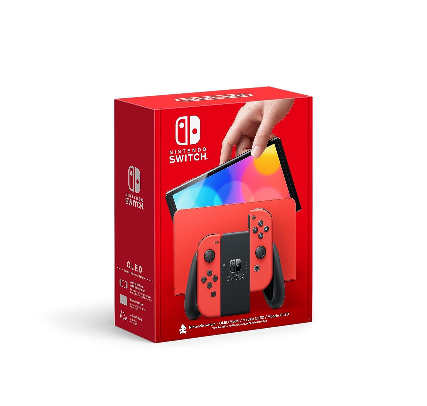 Nintendo Switch – OLED Model: Mario Red Edition (Renewed Premium)