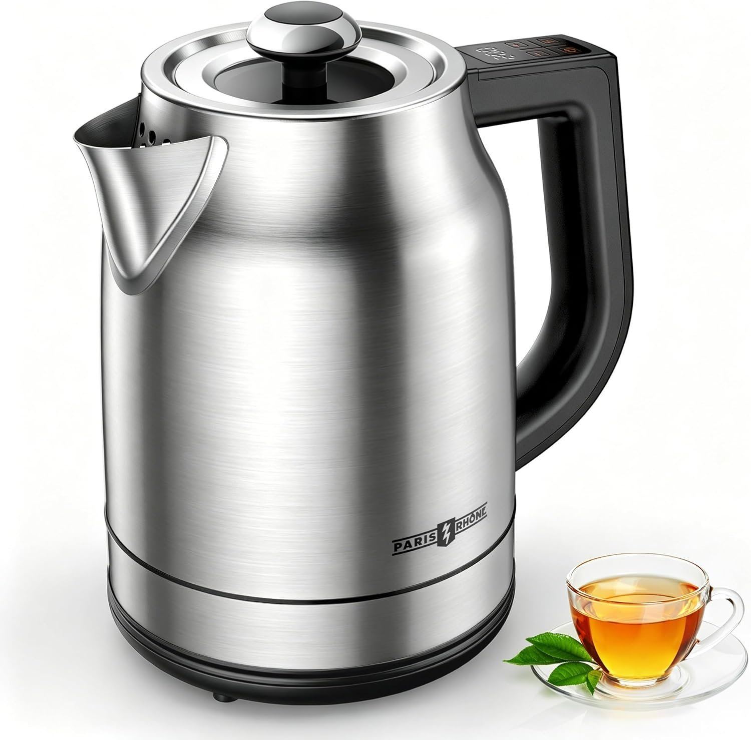 Electric Kettle with Temperature Control, 1.7L 1500W Stainless Steel Tea Kettle, 13 Preset Temperatures, LED Display, Keep Warm 2 Hours, Strix Thermostat, BPA Free Hot Water Boiler for Tea & Coffee