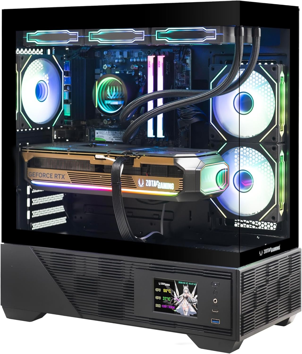 ZOTAC MEK Gaming PC Desktop, NVIDIA GeForce RTX 5080 16GB GDDR7, AMD Ryzen 7 9800X3D Up to 5.2GHz, 32GB DDR5, 2TB NVMe SSD, 850W 80+ Gold PSU, WiFi 6E, Windows 11 Pro
