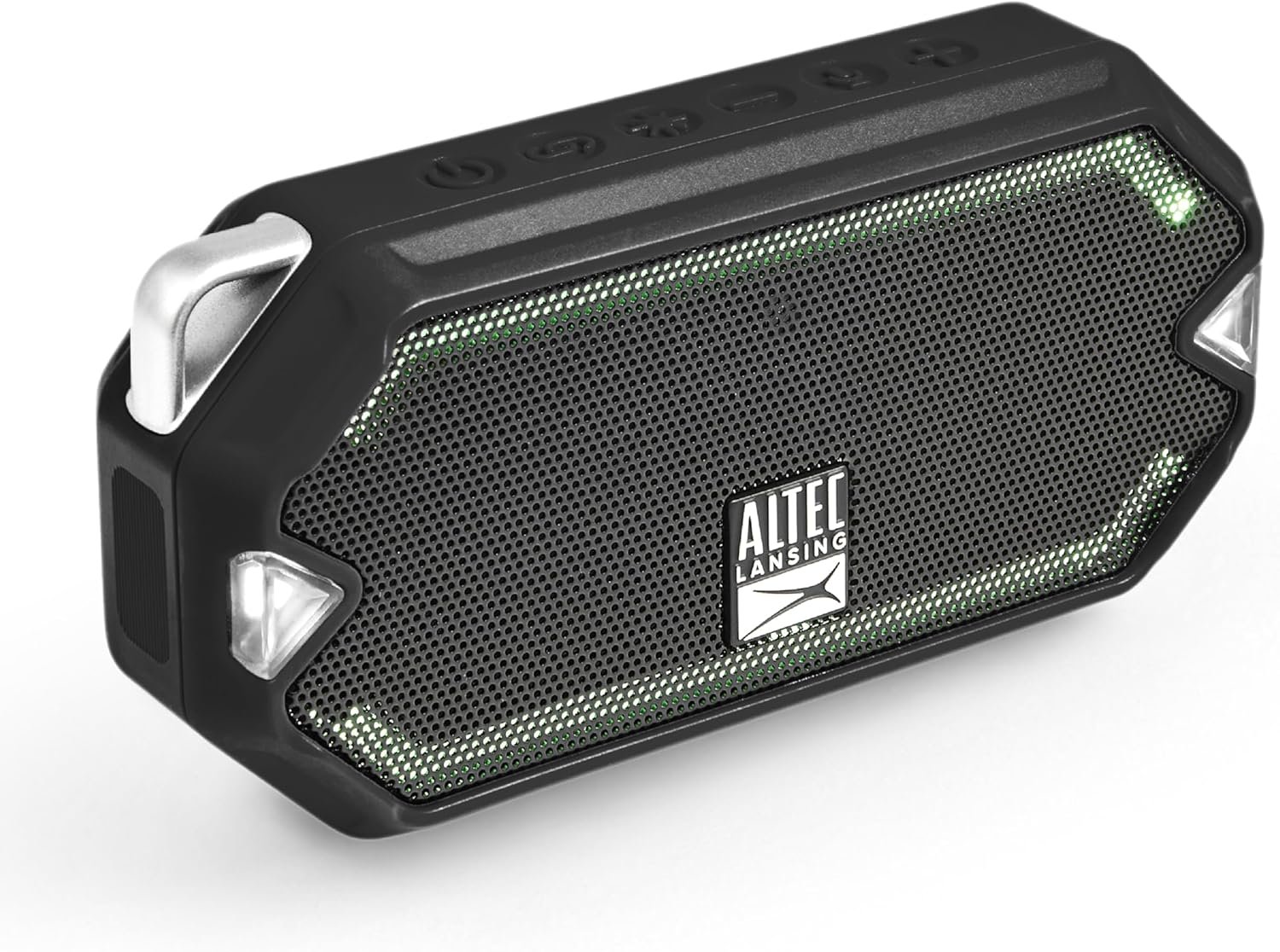 Altec Lansing – HydraMini Wireless Bluetooth Speaker, IP67 Waterproof USB C Rechargeable Battery with 6 Hours Playtime, Compact, Shockproof, Snowproof, Everything Proof (Black)