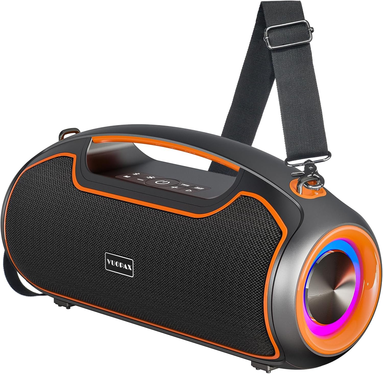Portable Bluetooth Speakers Wireless, 120W MAX Loud Outdoor Speaker with Deep Bass, IP65 Waterproof, BT5.4, USB-C, RGB Lights, for Party, Camping, Beach, Large Workshop, Garage, 24H Playtime