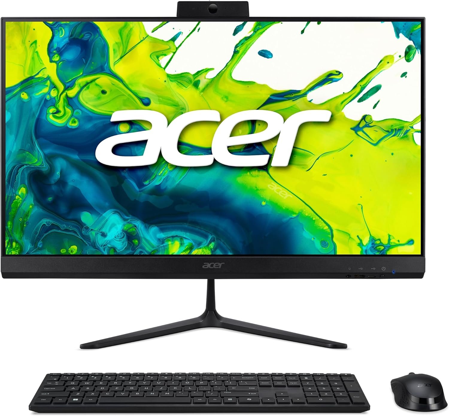 acer Aspire C27 AIO Desktop | 27″ Full HD IPS 120Hz Display | AMD Ryzen 7 5825U Octa-Core Processor| AMD Radeon Graphics | 16GB DDR4 | 1TB SSD | Wi-Fi 6E | Wireless Keyboard & Mouse | C27-2G-UR17