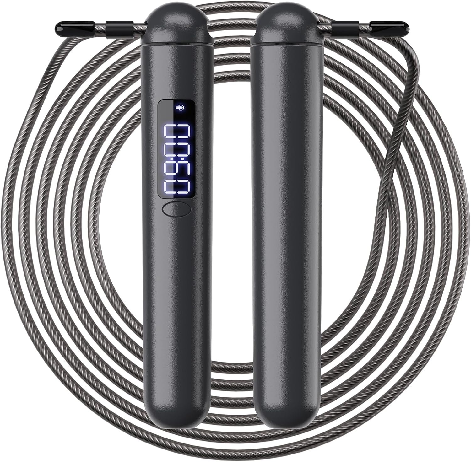 ACHDOFITS Smart Jump Rope for Women – Calorie Counter That Helps You Lose Weight | 4 Modes for Beginner to HIIT | Smooth Steel Wire, No Cutting, Type-C | Home & Cardio Workout