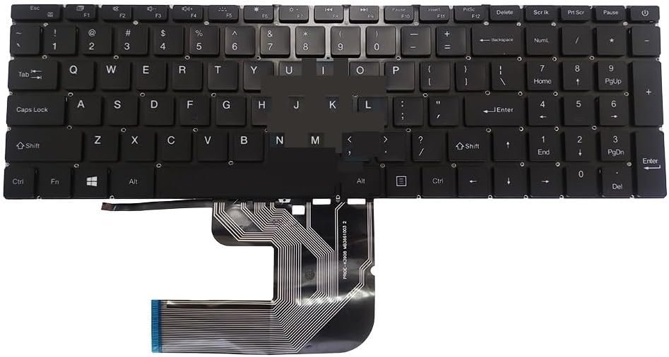 US English Notebook PC Backlit Keyboard for Hometech for Alfa 150P for Teclast for F15 for Plus for TB06 for Feedme for S17 for Ultrabook 15.6 MB3661003 Easy to Replace
