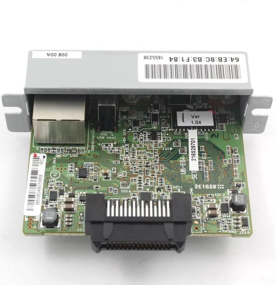Ethernet Interface Module for TM-T88VI/T88V/T70II/U220/H6000 Printers, Print Server C32C881008